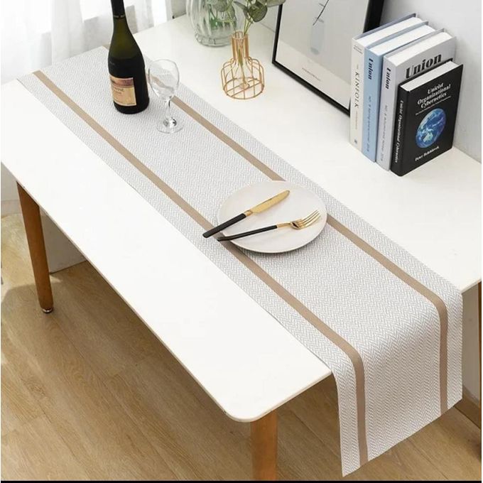 6pcs pvc table mats plus one table runner(30*180cm)