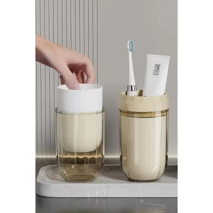 Big size portable travel toothbrush holder with 4 cups