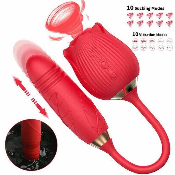 G-Spot Vibrator Cli_t Sucking And Thrusting Adult Dildo Sex Toy For Women