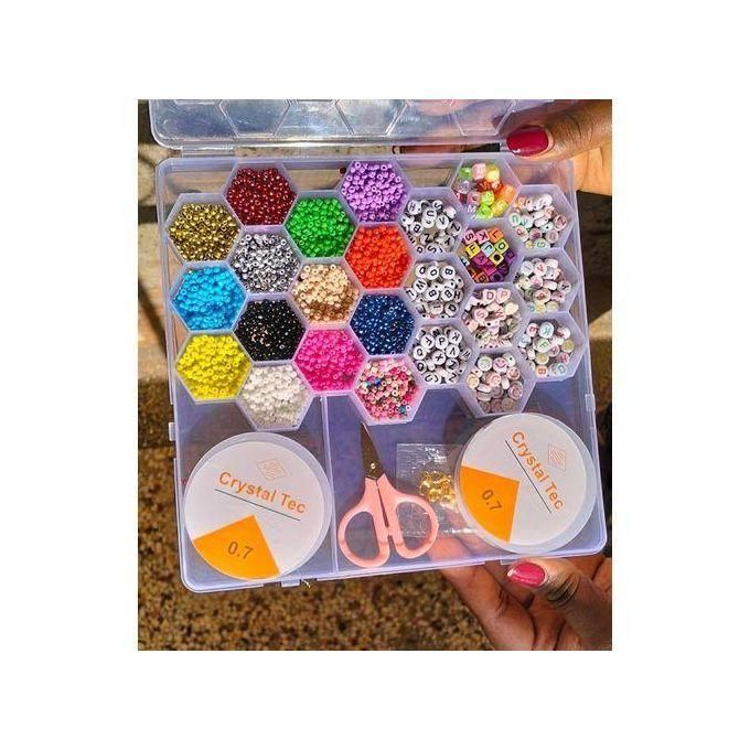 Clay Beads Different Color Kit, For Bracelet, Different Shapes With Charms Kit, Letters And Elastic Strings For Jewelry Making Bracelets Necklace,gifts For Womens And Girls