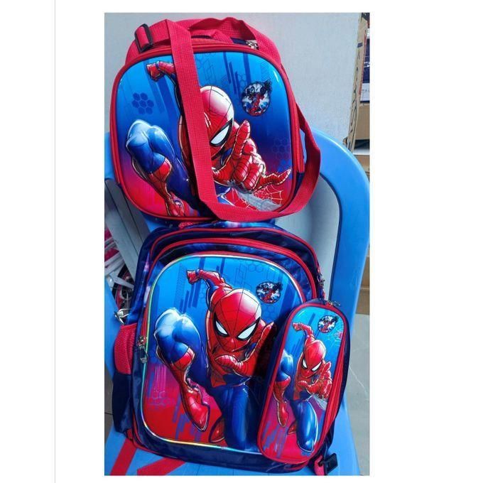 3 In 1 Cartoon Theme School Backpack, Big School Bag,Insulated Lunch Bag And Pencil Pouch