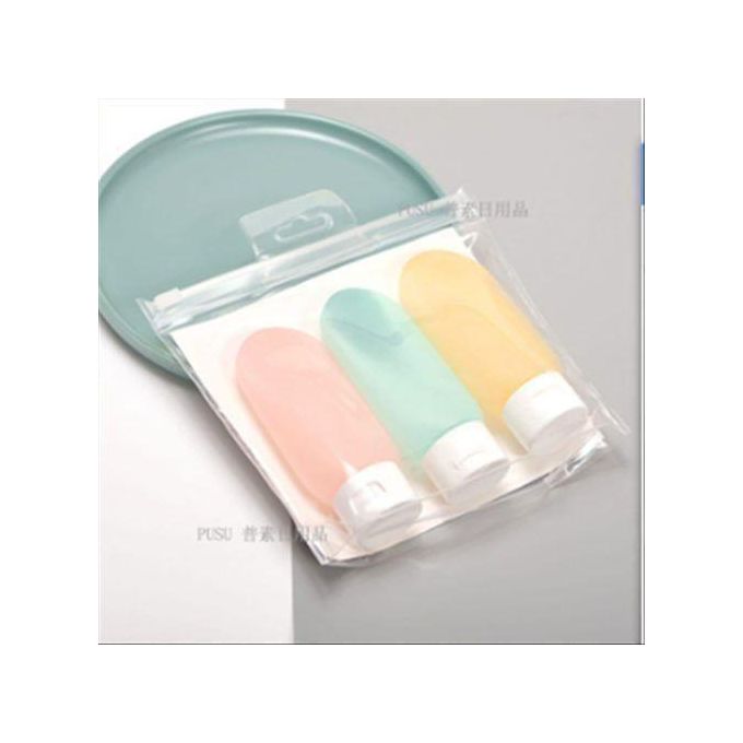 3pcs Squeezed Bottles Travel Split Bottle Set 30ml 60ml 100ml Shampoo Bottle Portable and Convenient to Fill 3pc Cosmetic bottles