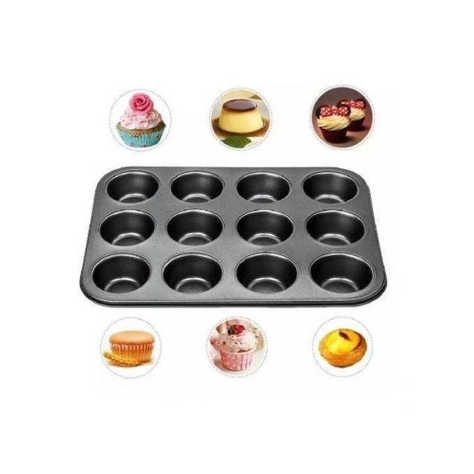 Sokany 12 Holes Non-Stick Muffin /Cupcake Baking Tray/pan