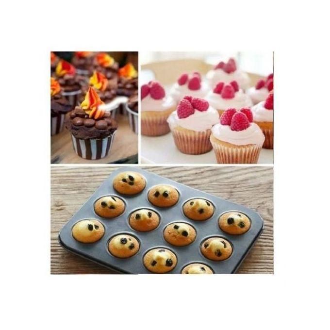 Sokany 12 Holes Non-Stick Muffin /Cupcake Baking Tray/pan