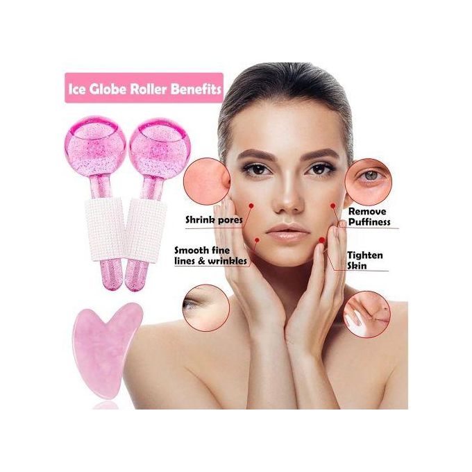 2pcs Ice Globes for Facials Massage Tool Set