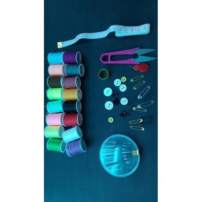 Essential Household 72pc Sewing Kit for Home, Travel & Emergency Repairs – Complete Portable Set with Needles, Threads, Scissors & Accessories