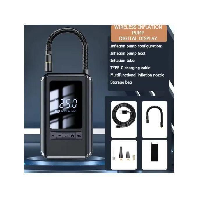 Car Mounted Inflation Pump Portable Mini Self-propelled Electric Tire Inflator Air Pump Handheld Wireless Charging