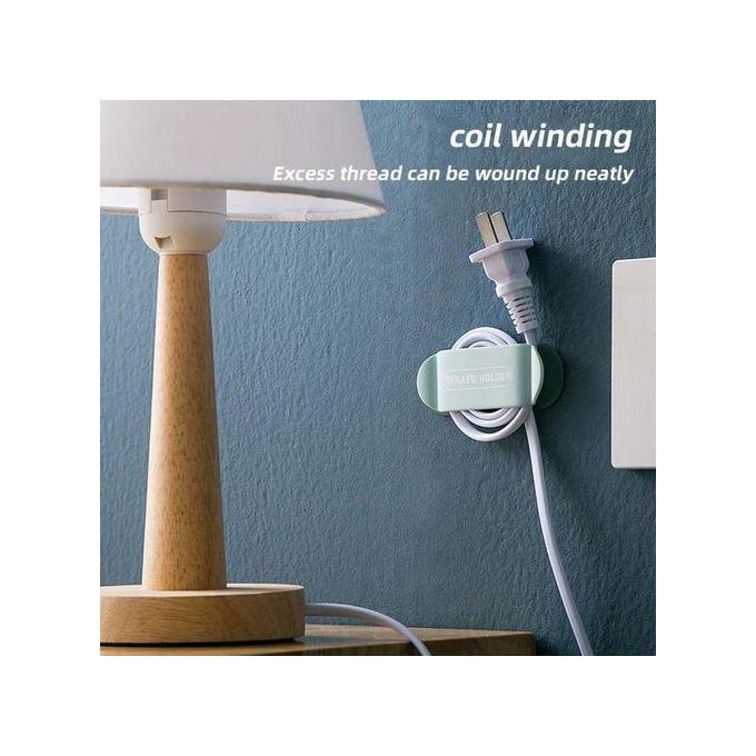 4pcs set Wire Holder Thread Holder No hook No hole Adhesive Cable Organizer Desktop Wire Management Clip