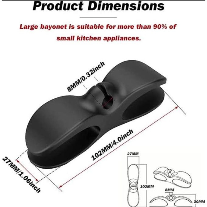 Silicone cable cord holder