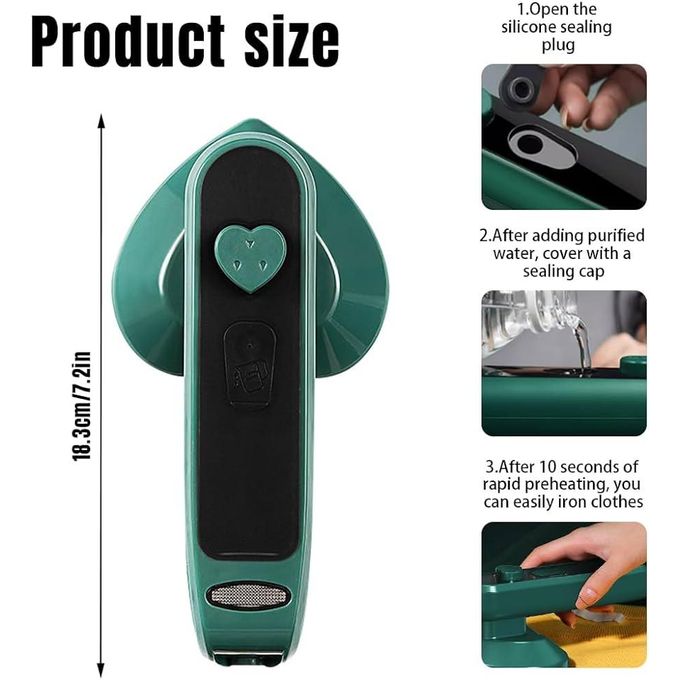 travel iron box with spray