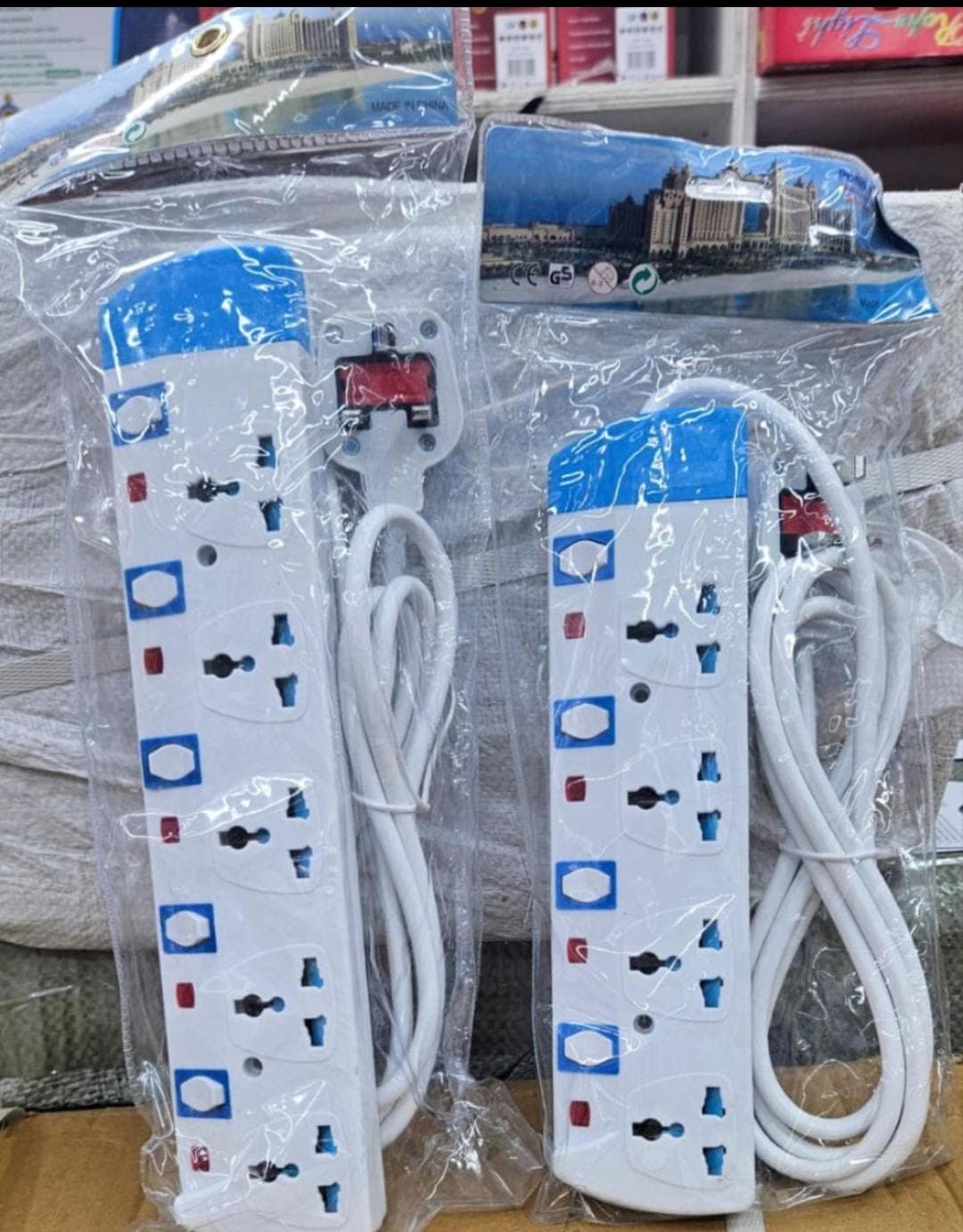 POWER KING 4 WAY // 4WAY ELECTRIC POWER SUPPLY EXTENSION // EXTENTION With Long Cable Socket WITH SAFETY SWITCHES FOR SMART TV, SHAVING MACHINE, FRIDGES, ELECTRIC IRON BOX AN