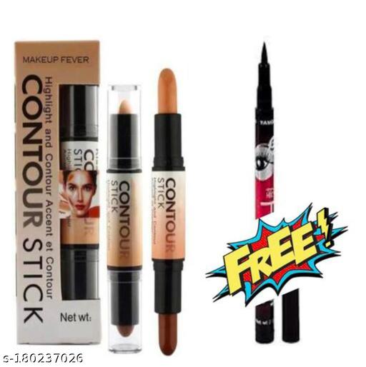 2in 1 contour stick & highligter cream  + free eyeliner