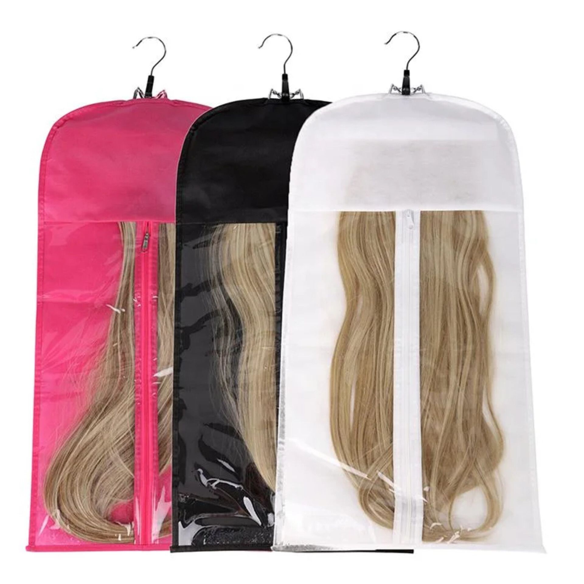 3pcs wig storage bag with hangers