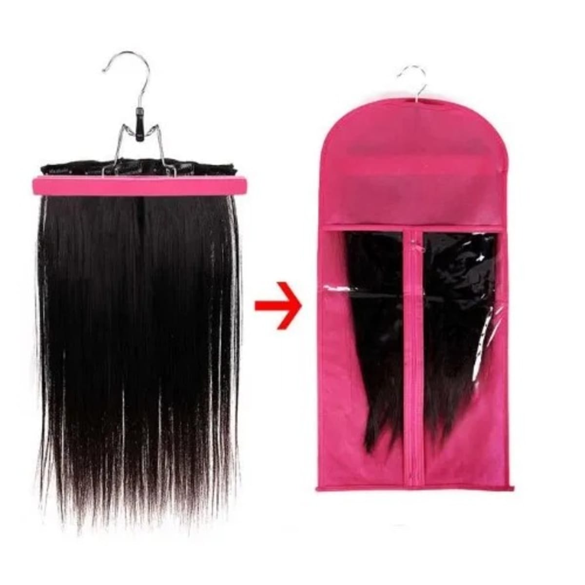 Wig storage bag with hasnger quality storage