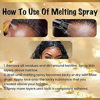Lace frontal melting spray + free Lace tint spray