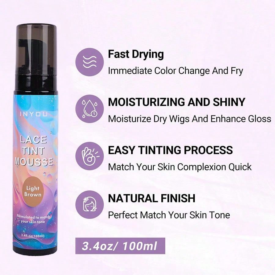 Lace tint mousse spray ,Wig frontal mousse and scalp