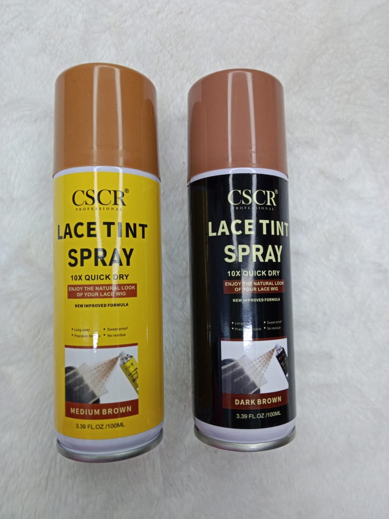 CSRC Wig Lace tint spray Lace tint wig spray Quick drying tint + Edge brush