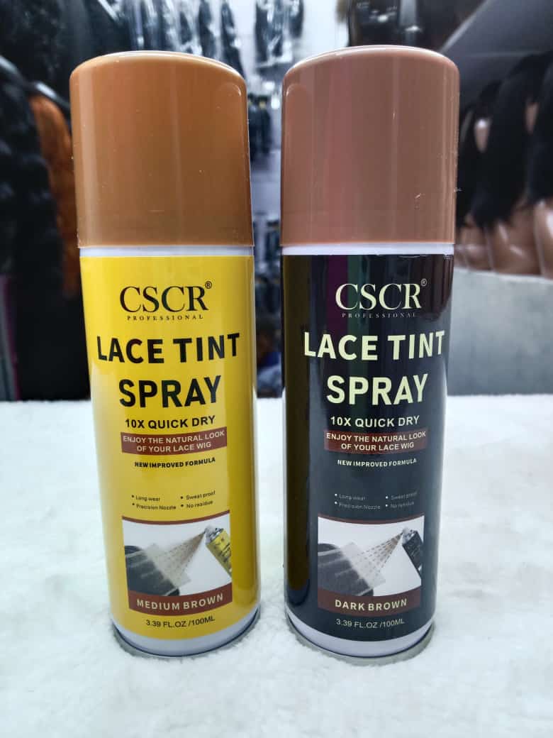CSRC Wig Lace tint spray Lace tint wig spray Quick drying tint + Edge brush