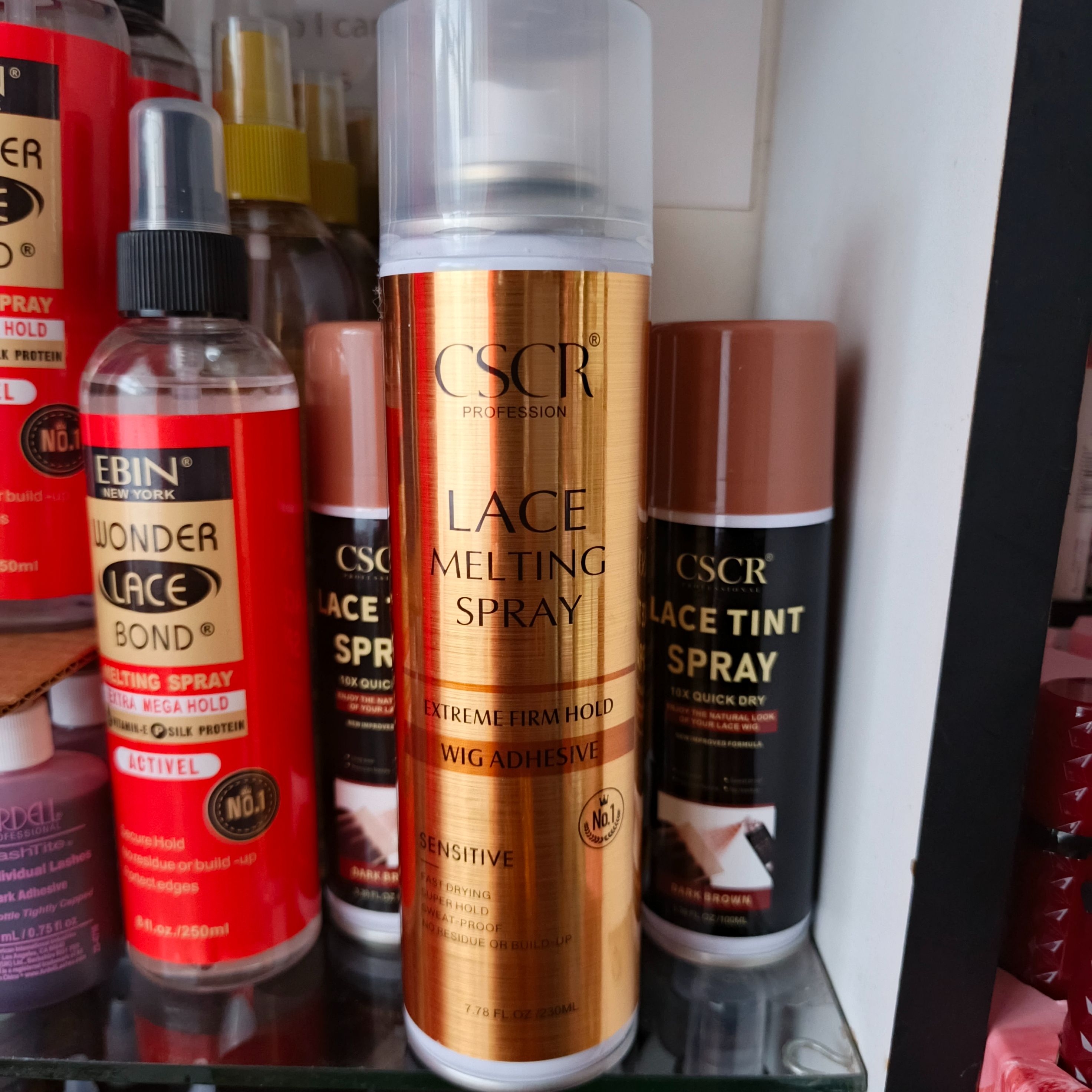 CSRC Wig Lace melting spray + Free wig installation glue