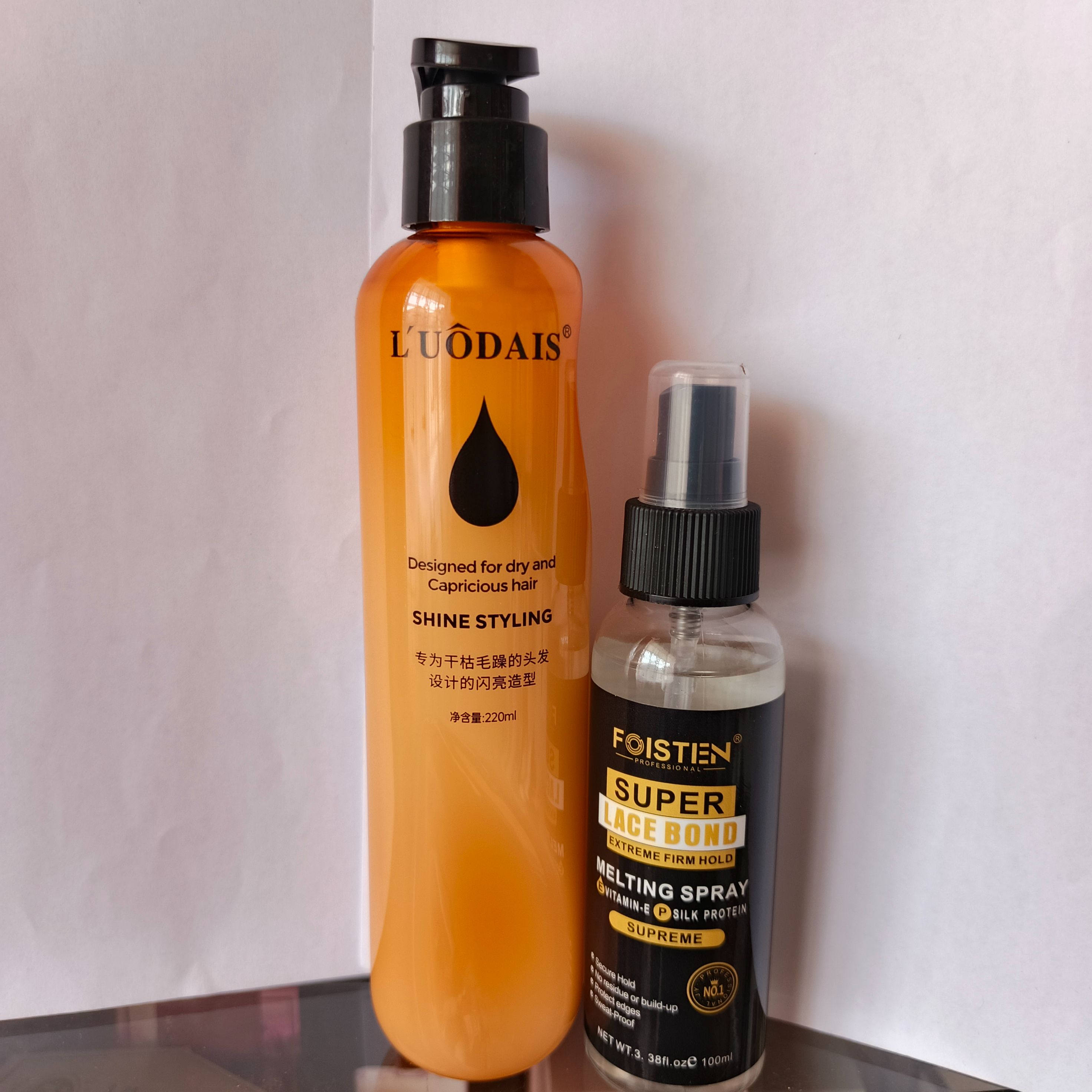 Foisten Super Lace Bond Lace melting Spray + Free Human hair Curl keeper  + melting band