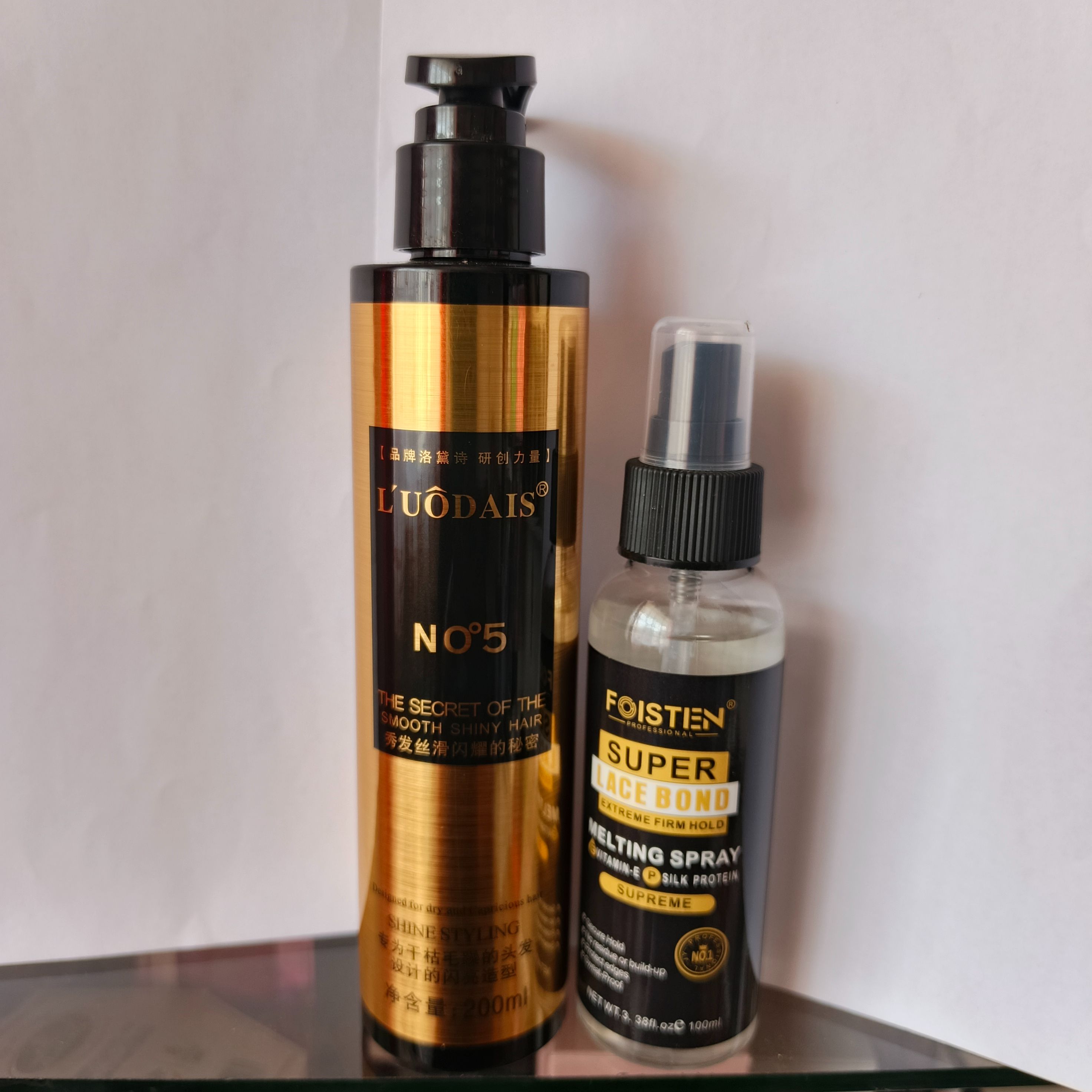 Foisten Super Lace Bond Lace melting Spray + Free Human hair Curl keeper  + melting band