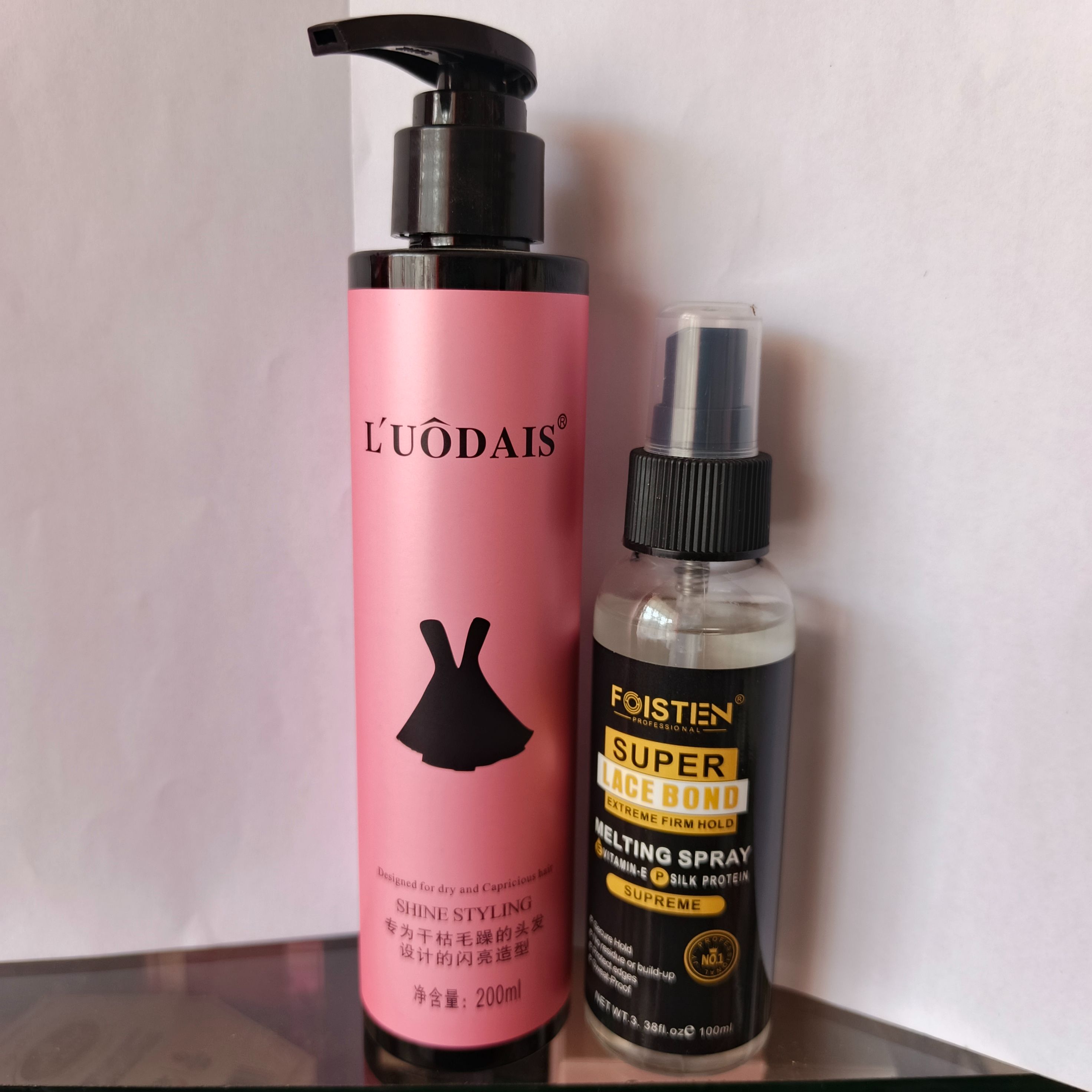 Foisten Super Lace Bond Lace melting Spray + Free Human hair Curl keeper  + melting band