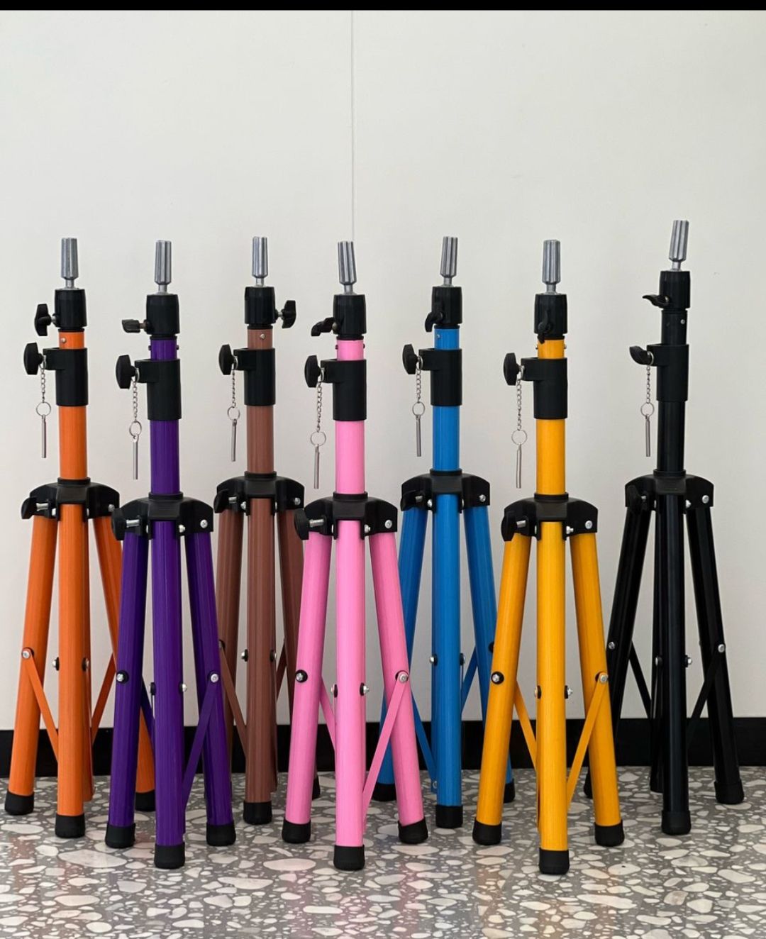 Wig making tripod stand professional Heavy duty tripod stand  + Bald dummy head