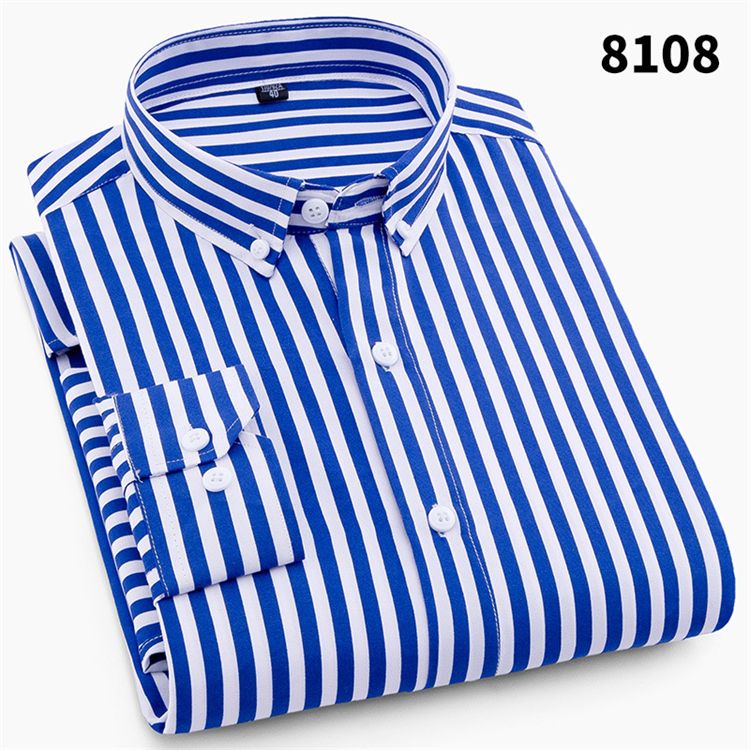 Men Fashion Long Sleeve Printed Shirts Slim Fit Male Social Business Dress Shirt Brand Men Clothing
