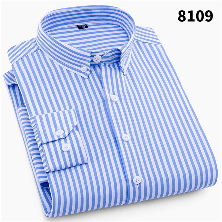 Men Fashion Long Sleeve Printed Shirts Slim Fit Male Social Business Dress Shirt Brand Men Clothing