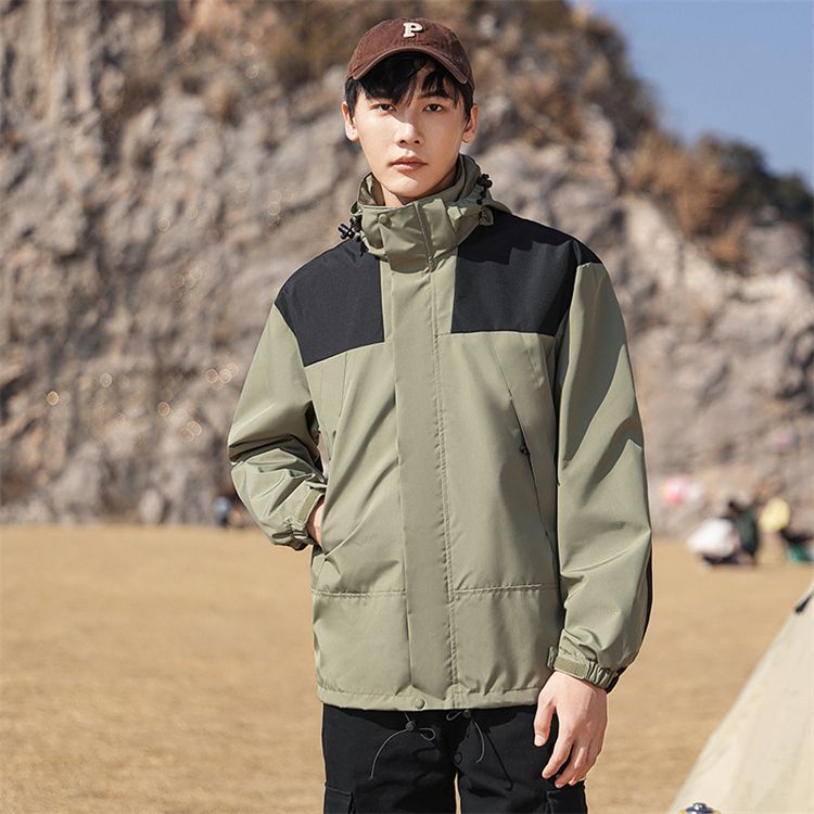 Man's Camping Clothes Hiking Jacket Waterproof Thin Hiking Safari Windbreaker Jacket