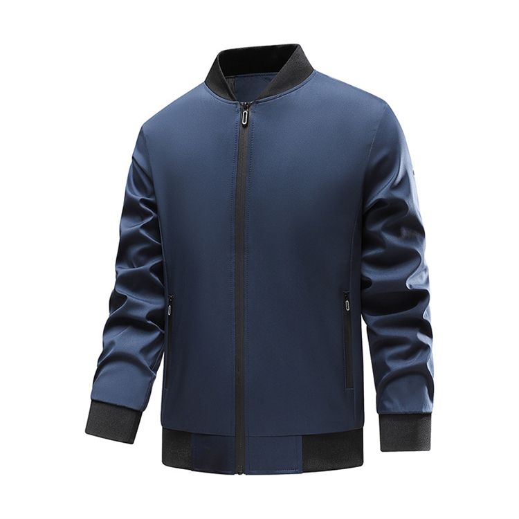 Men's jacket new casual trend youth stand-up collar zipper long-sleeved jacket men's clothing