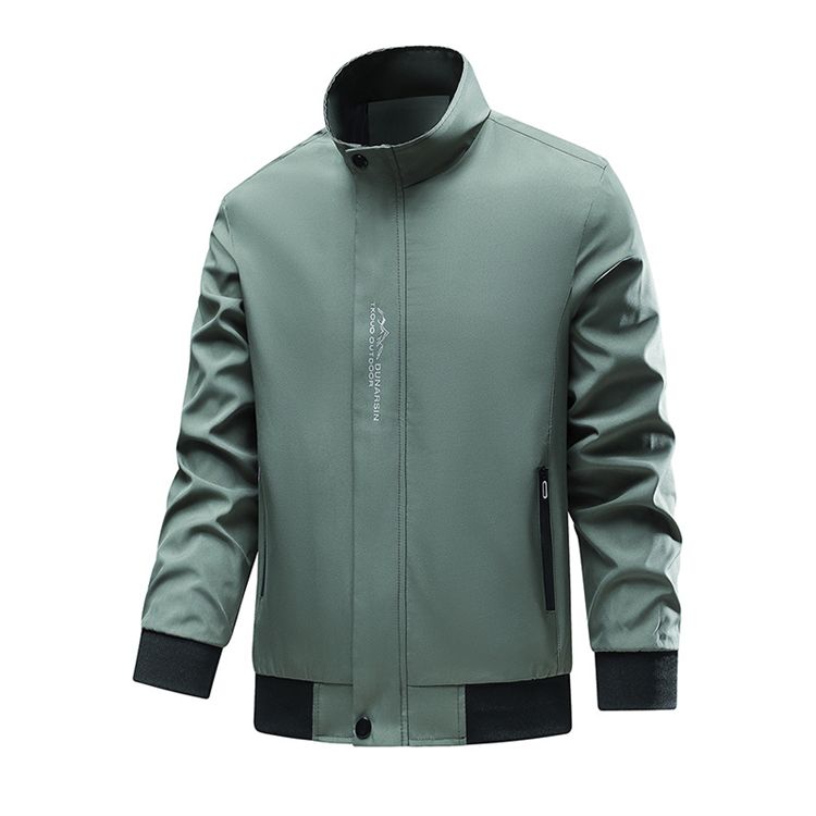 Men's jacket new casual trend youth stand-up collar zipper long-sleeved jacket men's clothing