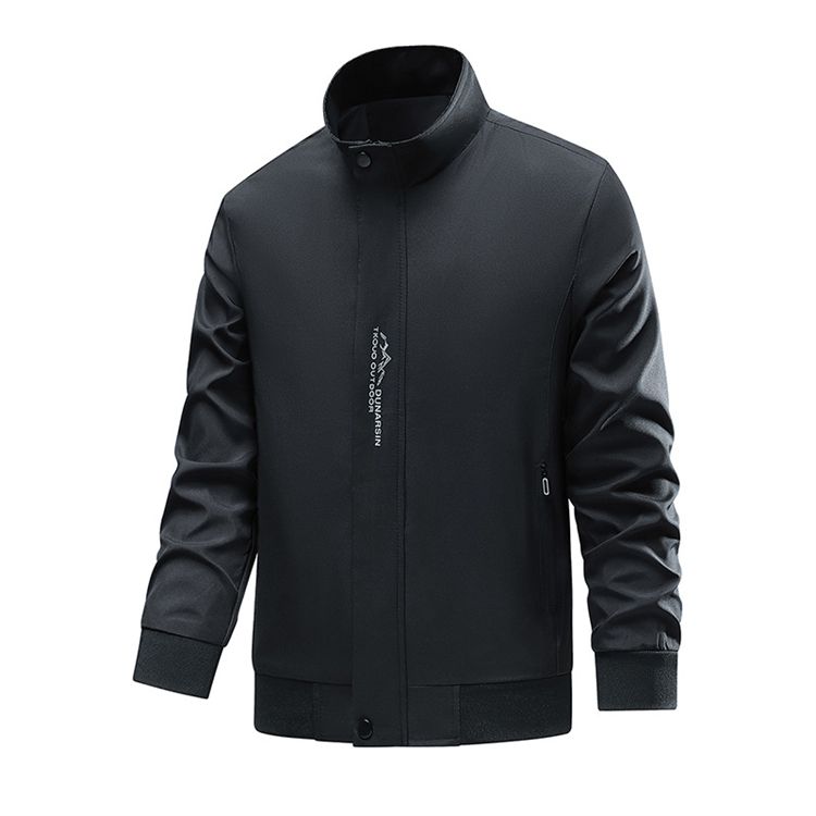 Men's jacket new casual trend youth stand-up collar zipper long-sleeved jacket men's clothing