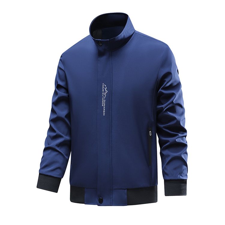 Men's jacket new casual trend youth stand-up collar zipper long-sleeved jacket men's clothing