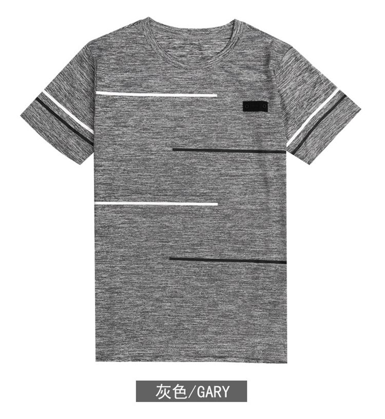 Short Sleeve Men O Neck Polyester Mens T Summer Cool Male Slim Casual Boys Tee Shirt