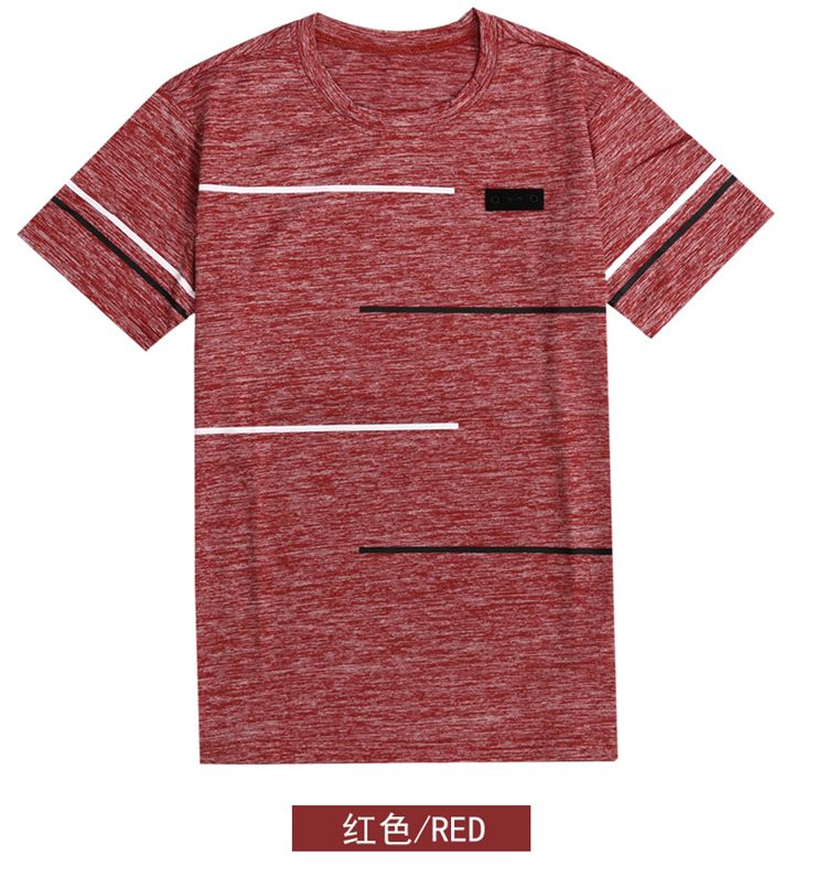 Short Sleeve Men O Neck Polyester Mens T Summer Cool Male Slim Casual Boys Tee Shirt