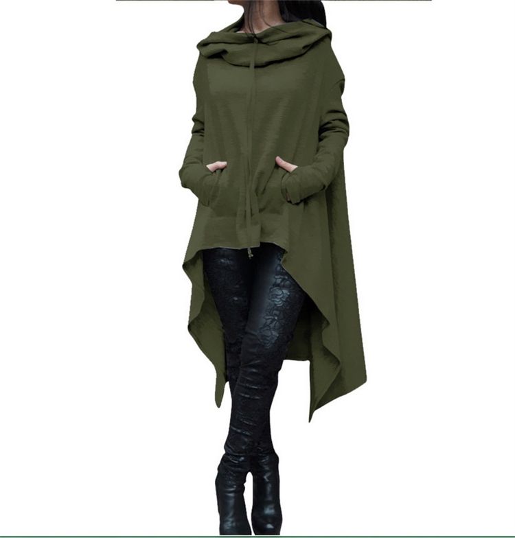 Fashion Women Hoodies Long Sleeve O-Neck Hooded Cotton Hoodie Sweatshirt Pullover Tops Coats