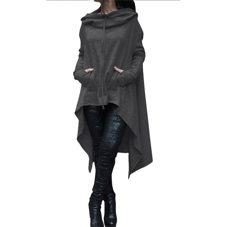 Fashion Women Hoodies Long Sleeve O-Neck Hooded Cotton Hoodie Sweatshirt Pullover Tops Coats