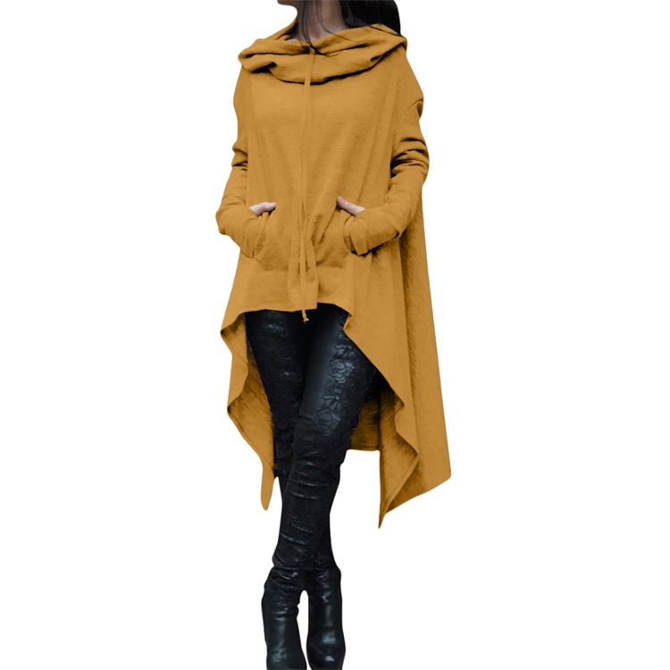 Fashion Women Hoodies Long Sleeve O-Neck Hooded Cotton Hoodie Sweatshirt Pullover Tops Coats