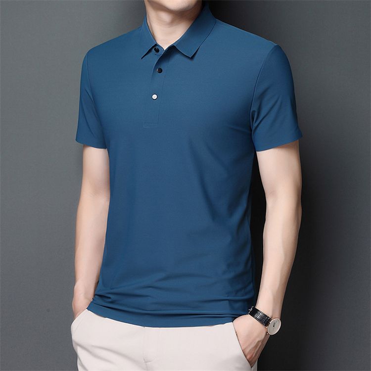 Casual men performance golf polo shirts breathable t shirt short sleeve stretch spandex golf clothing