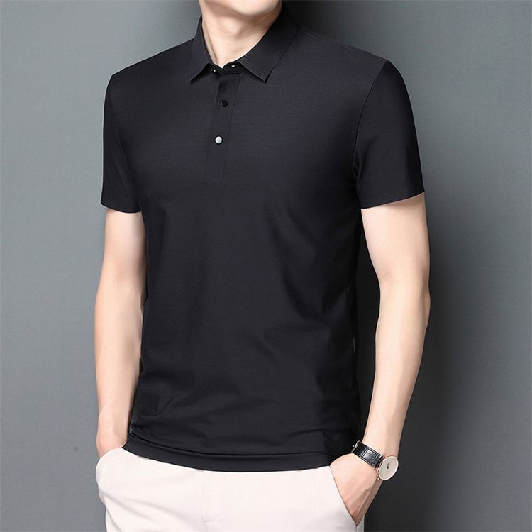 Casual men performance golf polo shirts breathable t shirt short sleeve stretch spandex golf clothing