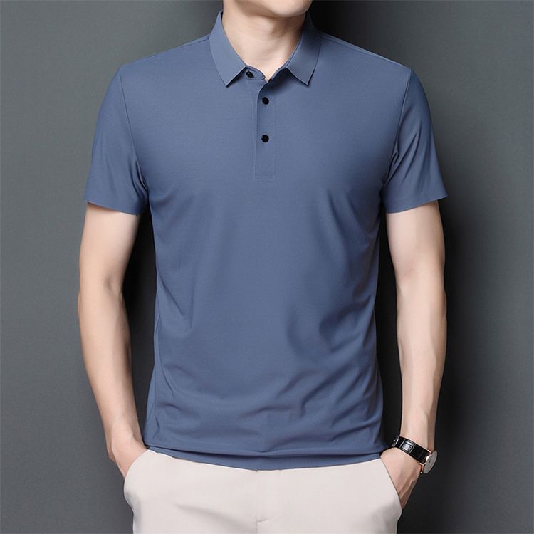 Casual men performance golf polo shirts breathable t shirt short sleeve stretch spandex golf clothing