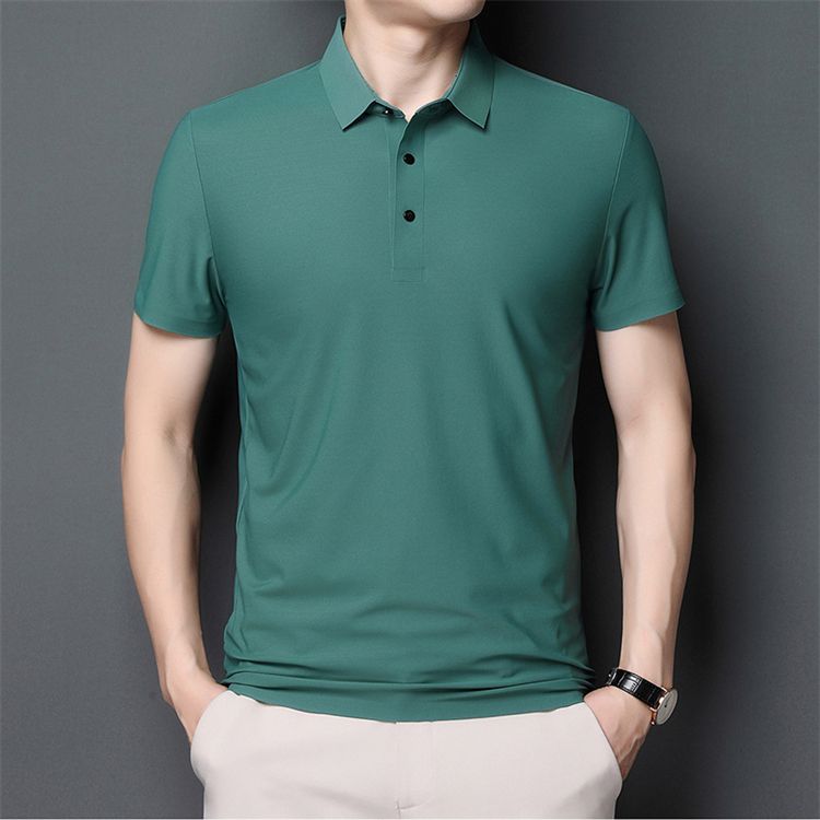 Casual men performance golf polo shirts breathable t shirt short sleeve stretch spandex golf clothing