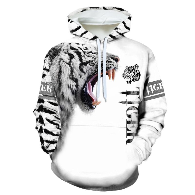 New Autumn Winter 3d Printed Men's Hooded Sportswear Tracksuit Long Sleeve Casual Sweatshirt