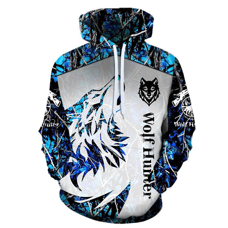 New Autumn Winter 3d Printed Men's Hooded Sportswear Tracksuit Long Sleeve Casual Sweatshirt