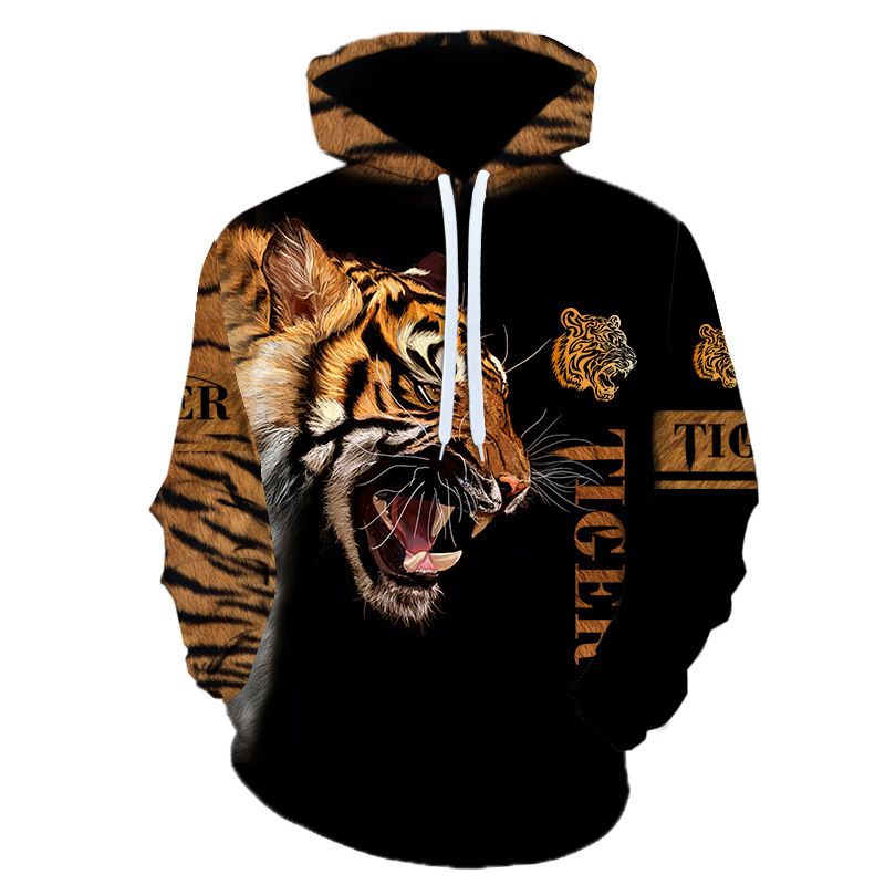 New Autumn Winter 3d Printed Men's Hooded Sportswear Tracksuit Long Sleeve Casual Sweatshirt