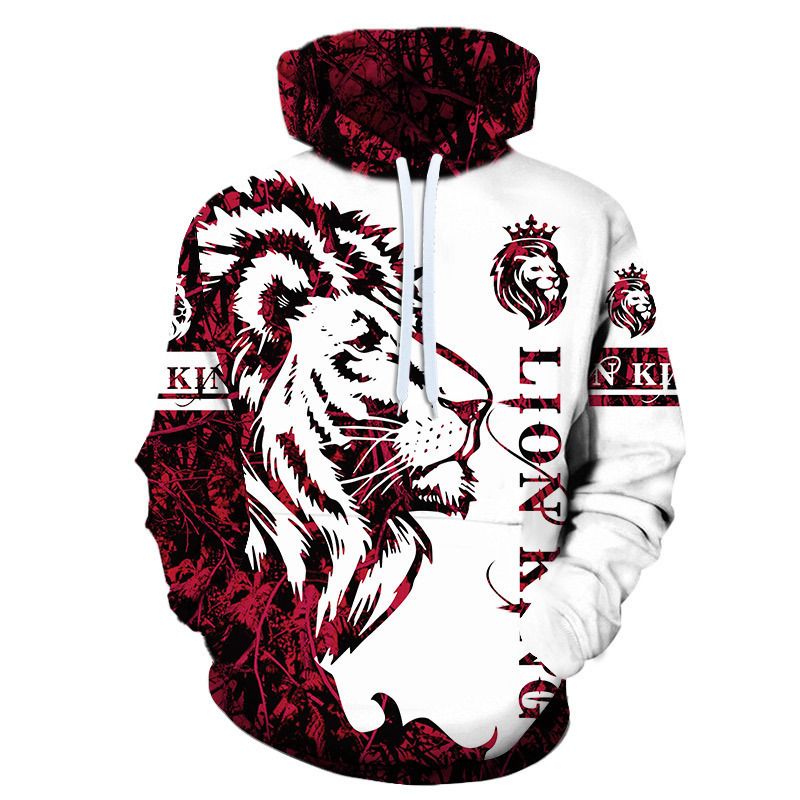 New Autumn Winter 3d Printed Men's Hooded Sportswear Tracksuit Long Sleeve Casual Sweatshirt