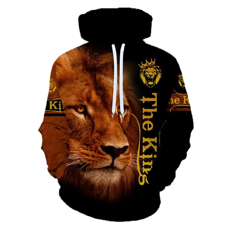 New Autumn Winter 3d Printed Men's Hooded Sportswear Tracksuit Long Sleeve Casual Sweatshirt