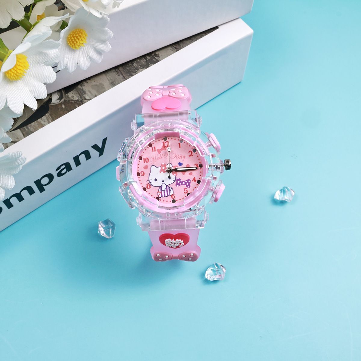 New Cartoon Kids Wristwatch Luminous Night Glow Gift for Kindergarten Girls Primary School Students Toy Watch