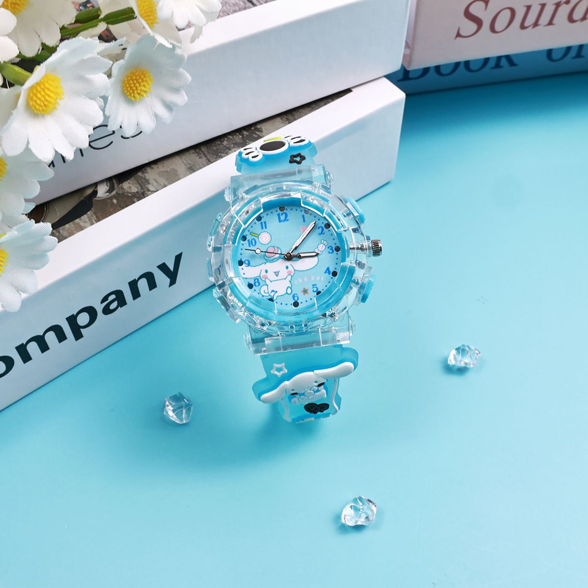 New Cartoon Kids Wristwatch Luminous Night Glow Gift for Kindergarten Girls Primary School Students Toy Watch